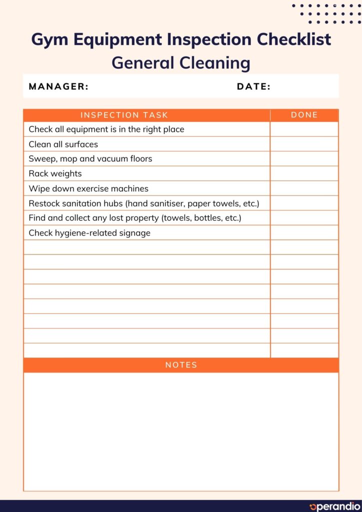 Gym Safety Checklist Template Ensure Facility Safety