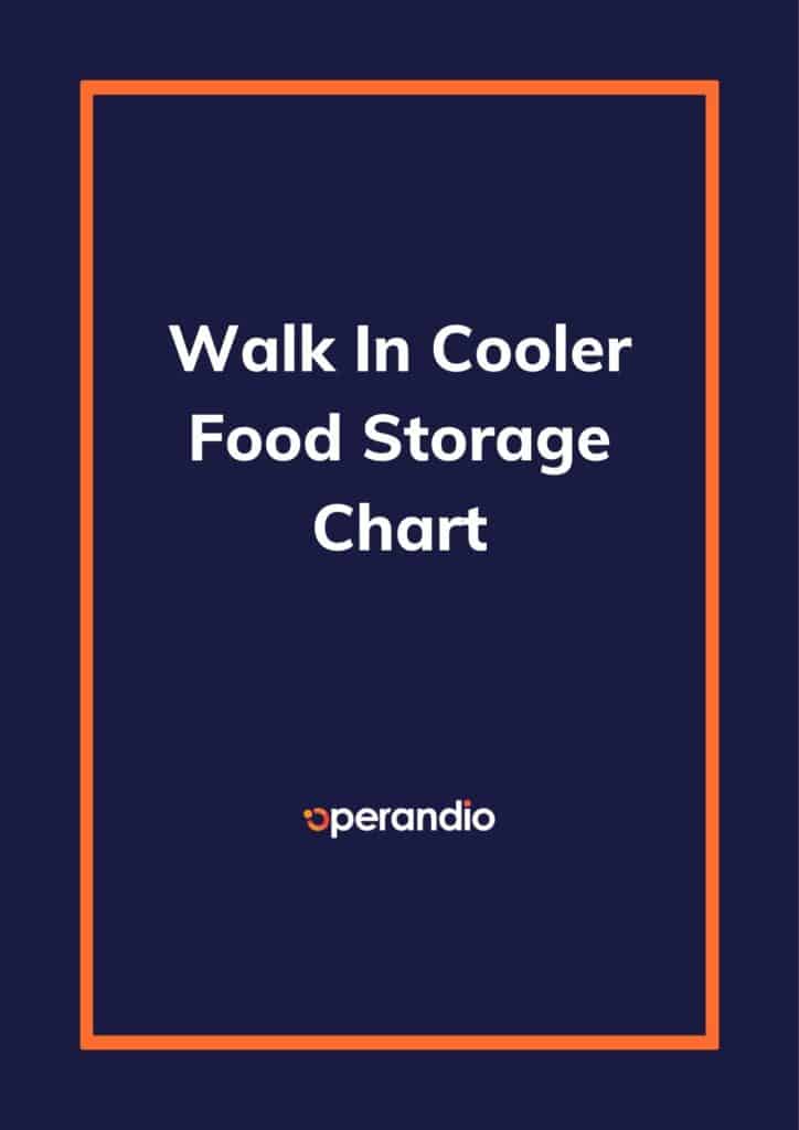 Walk In Cooler Food Storage Chart Page 1
