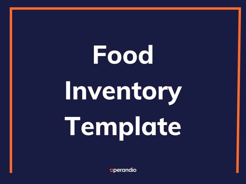 Food Inventory Template 1