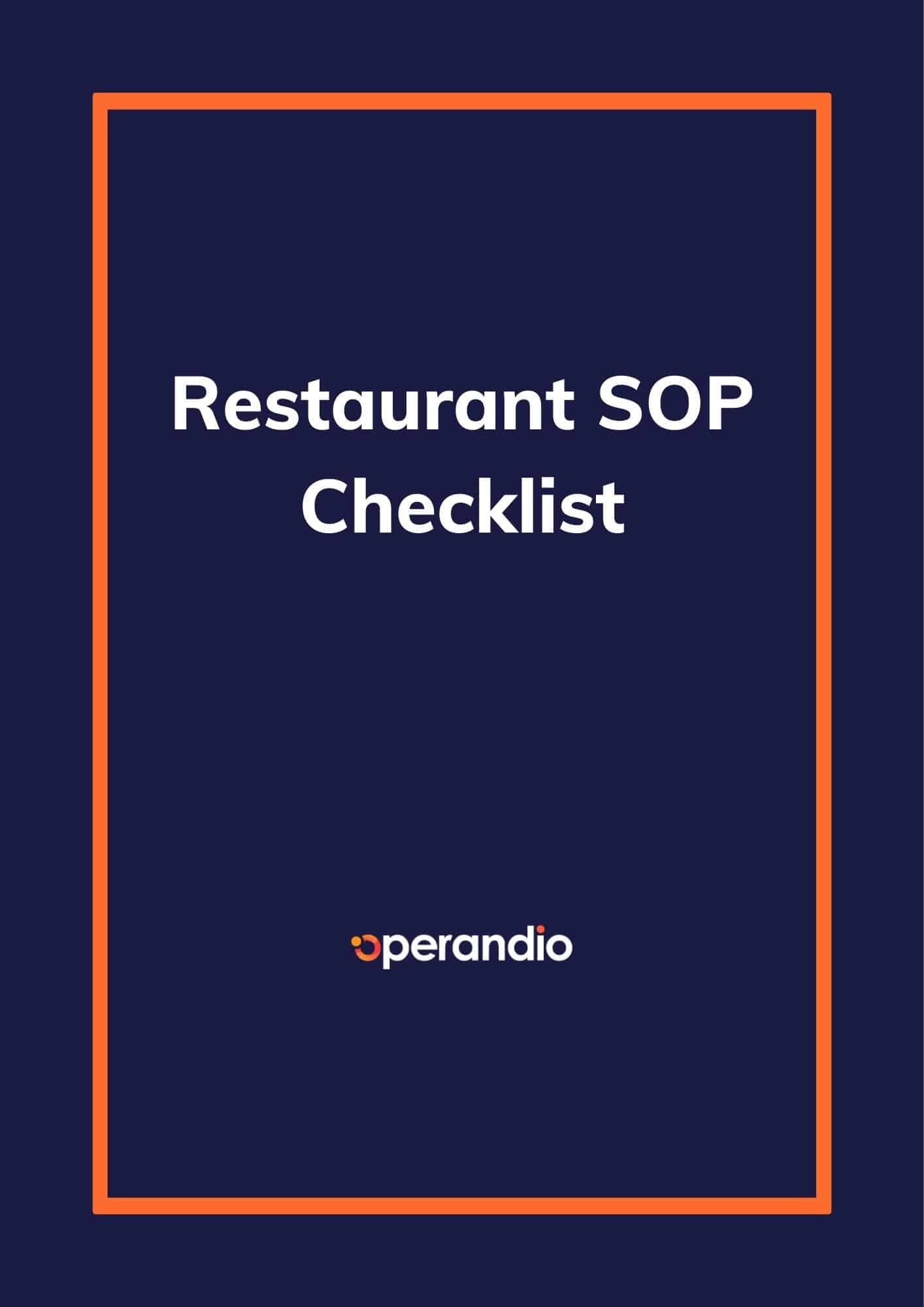 what-is-sop-in-restaurant-checklist