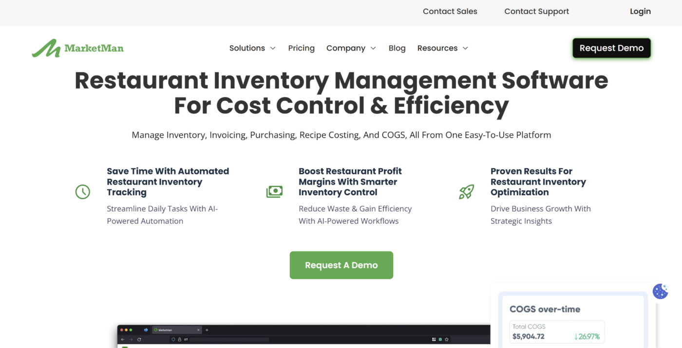 MarketMan: Best For Inventory And Procurement