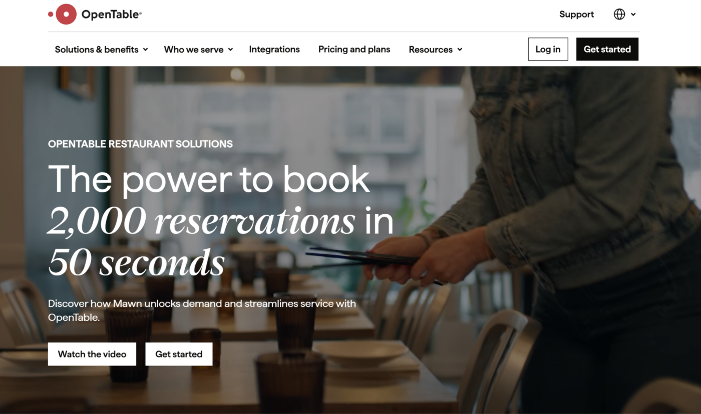 OpenTable: Best For Reservations And Diner Discovery