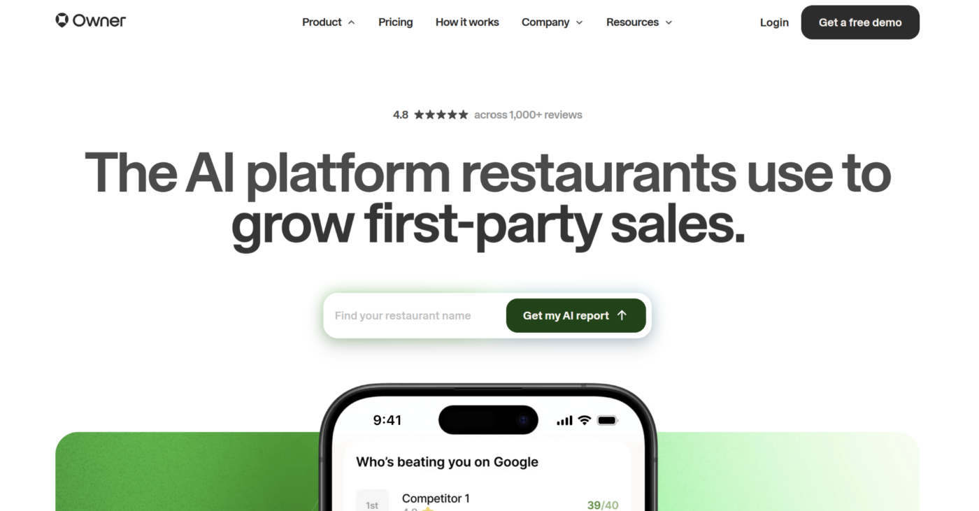 Owner.com: Best For Direct Ordering And Restaurant Marketing