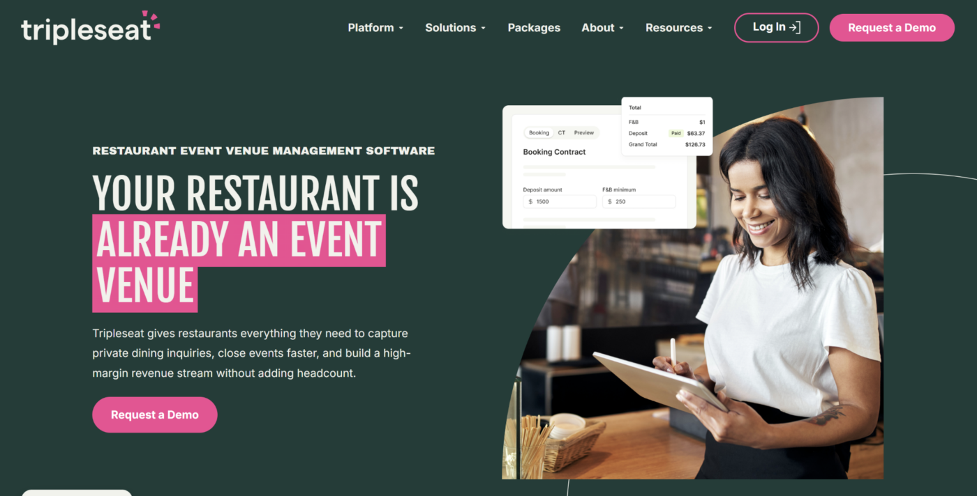 Tripleseat: Best For Private Events And Catering Sales