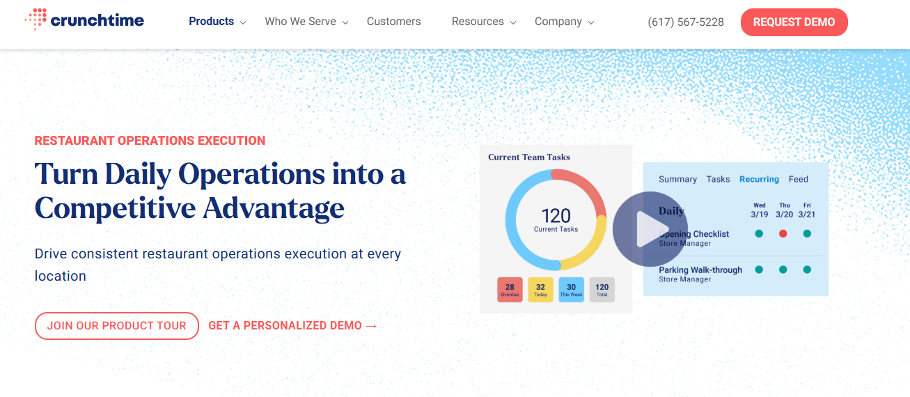 Crunchtime Ops Execution homepage