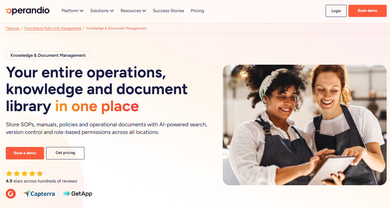 Operandio homepage