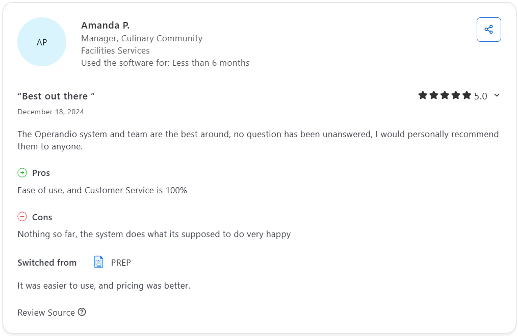 Customer review #3