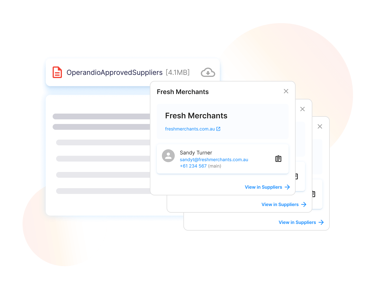 Operandio - Approved supplier lists for locations