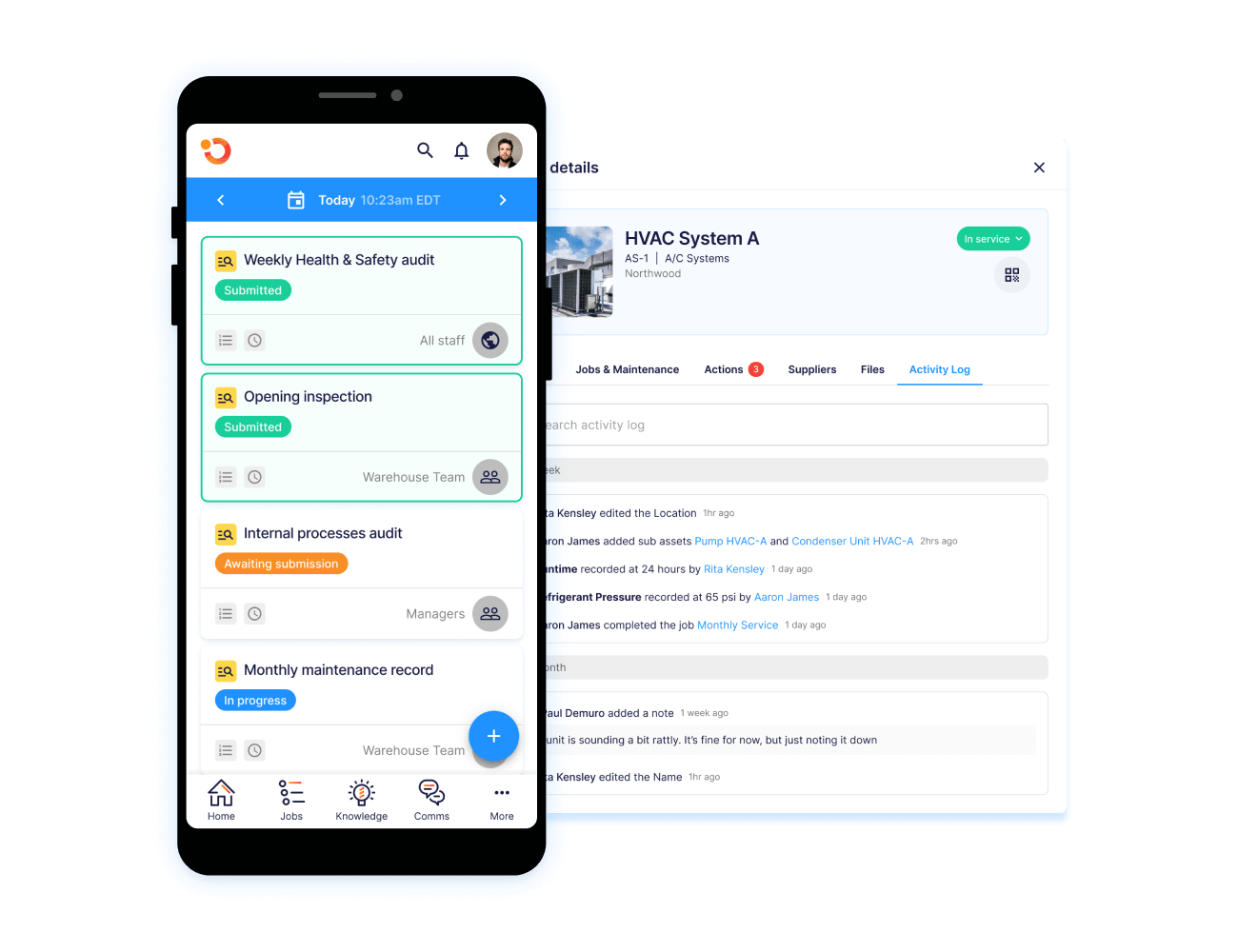 Operandio - Maintenance history and audit-ready records