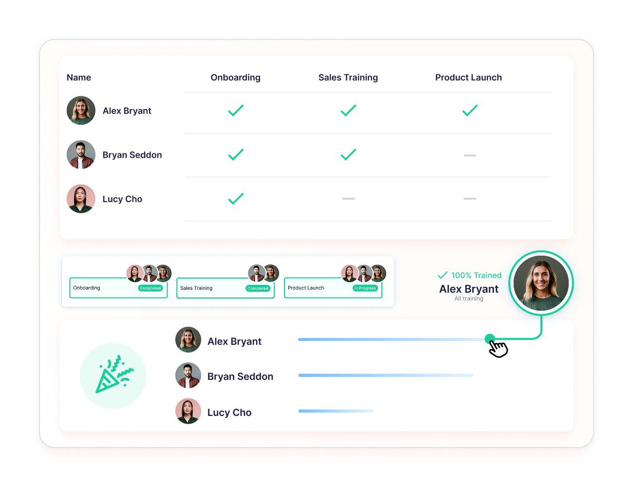 Operandio - Progress tracking and achievements dashboard