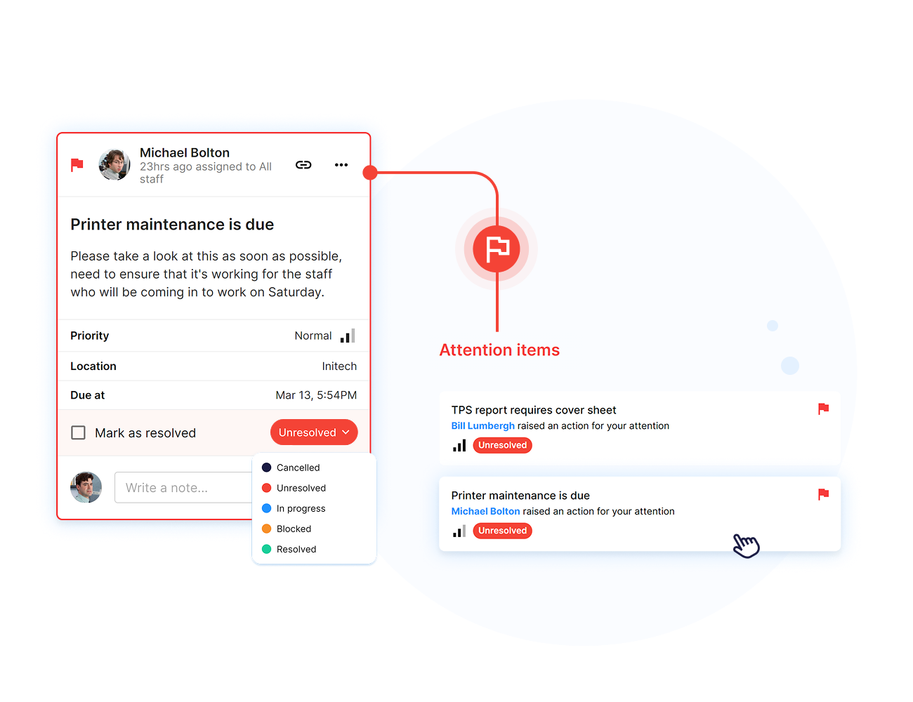 Operandio - Corrective Actions App - Repairs & Maintenance