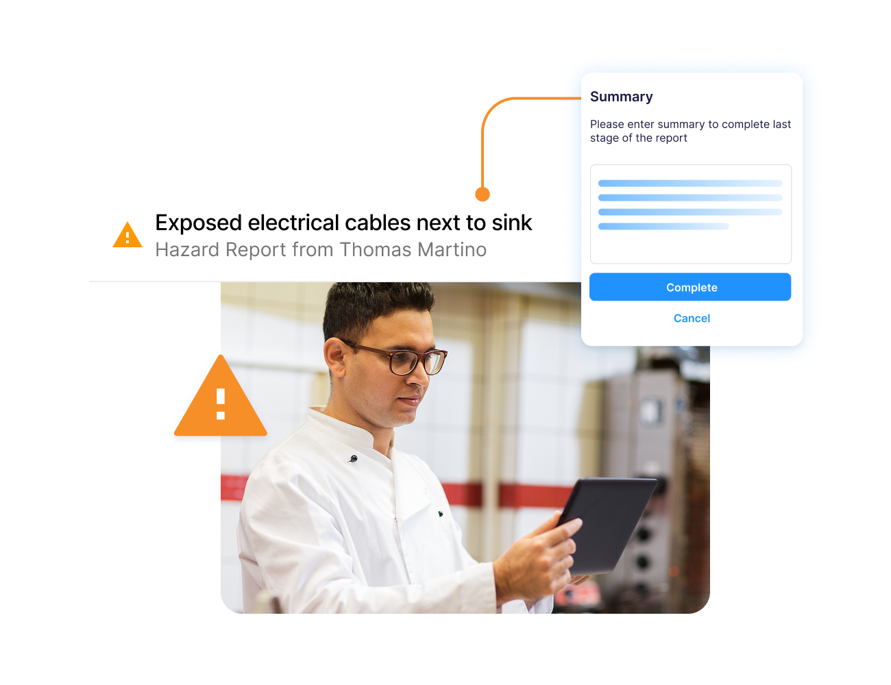 Operandio - Corrective Actions App - Safety Hazards