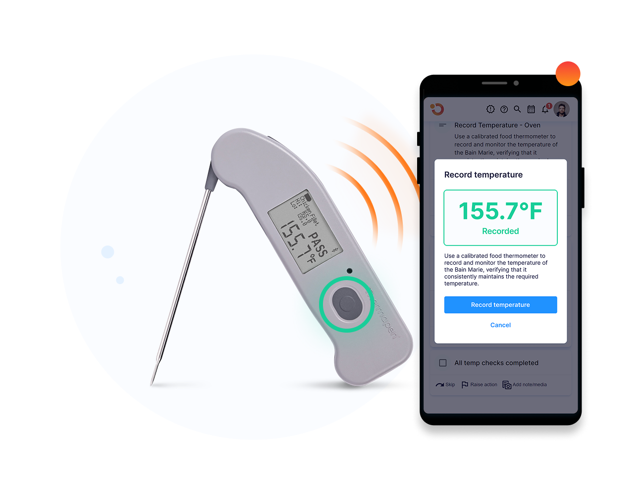 Operandio bluetooth probe integration for fast, accurate checks