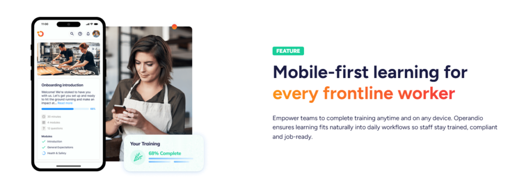 Operandio Mobile-first learning for every frontline worker