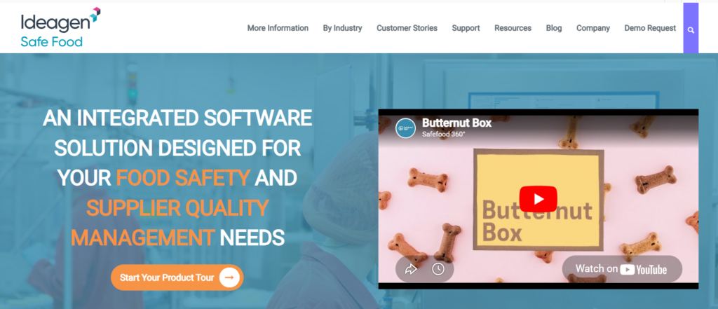 Safefood 360° homepage