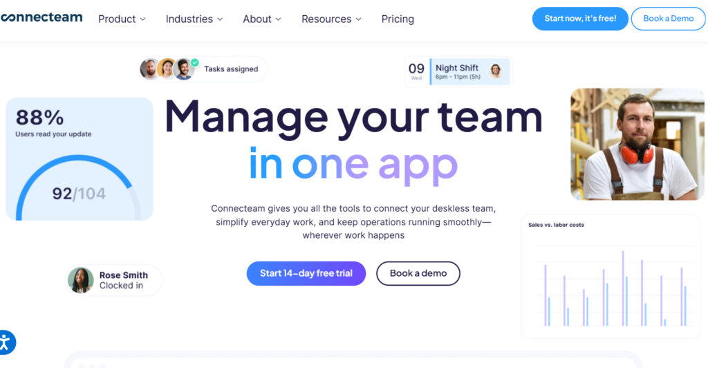 Connecteam Homepage