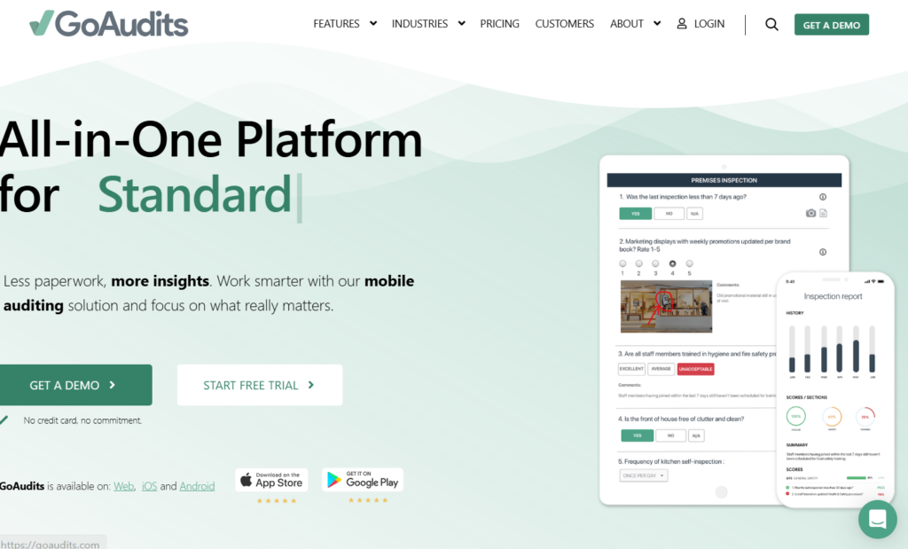 GoAudits Homepage