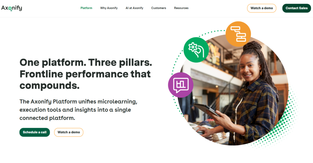 Axonify homepage