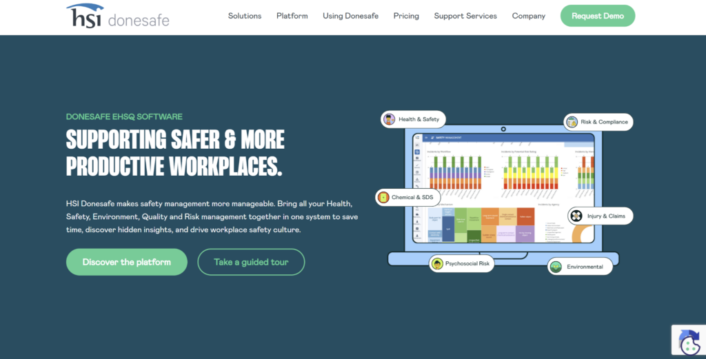 Donesafe homepage
