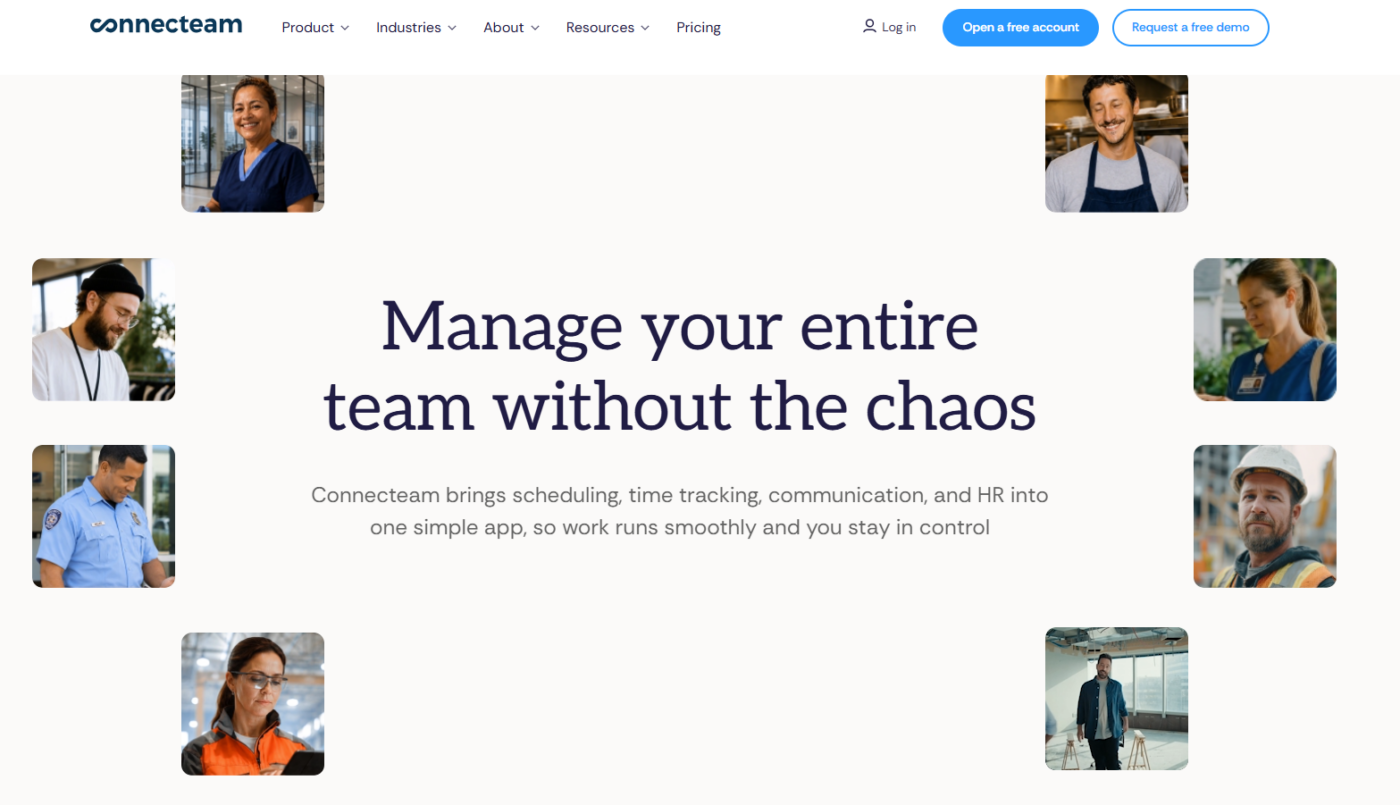 Connecteam homepage