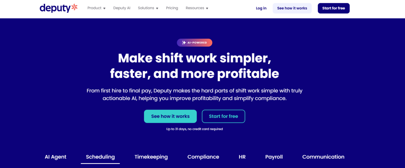 Deputy homepage